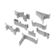 Black/silver gray