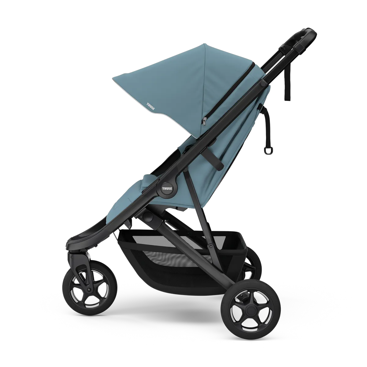 Mid blue on black