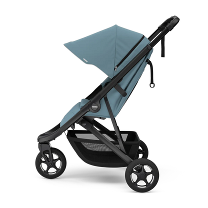 Mid blue on black