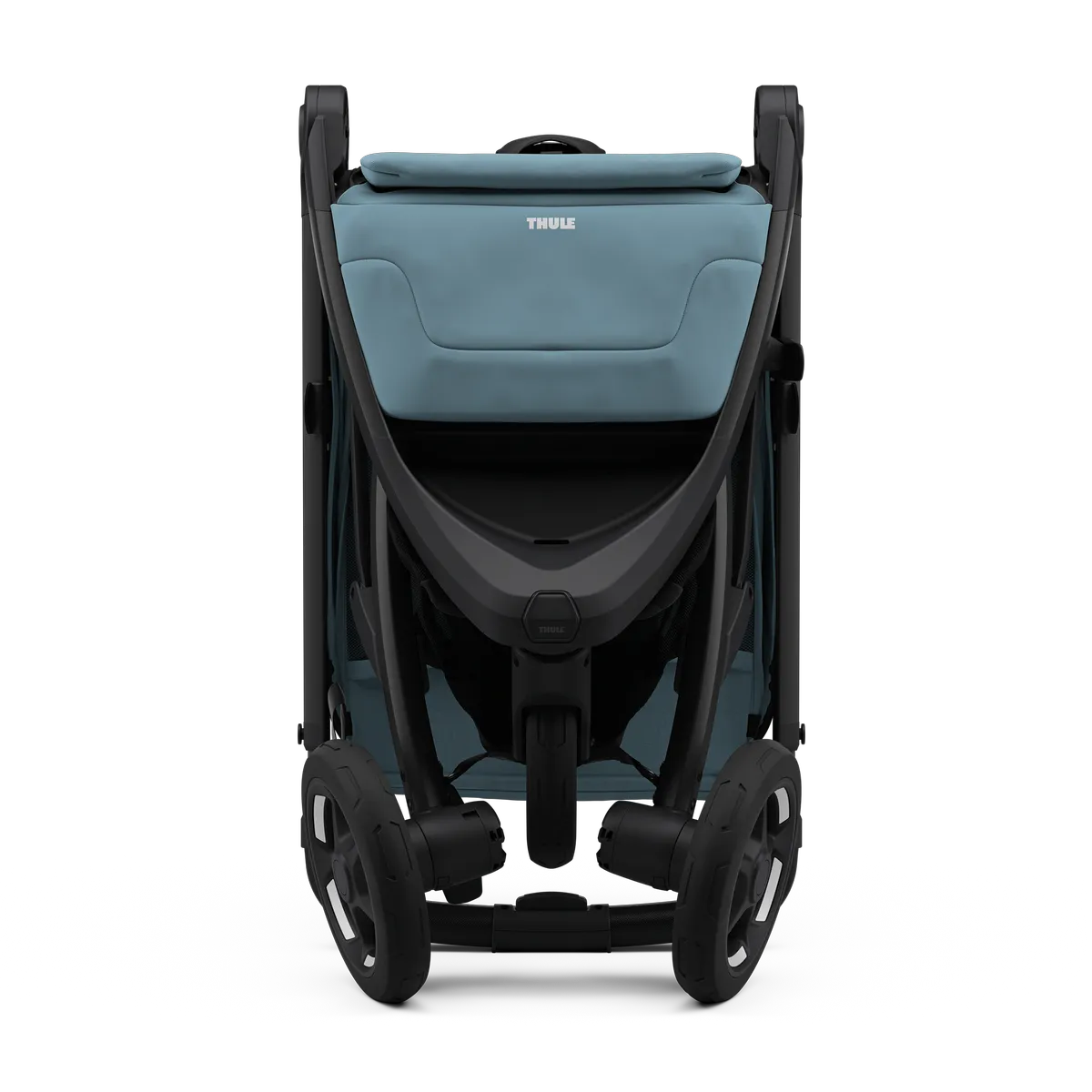 Mid blue on black