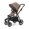 Tinted taupe on black