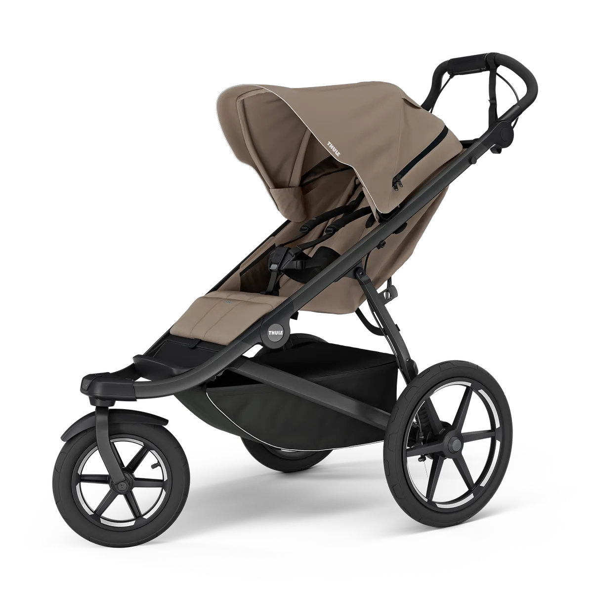 Tinted taupe on black